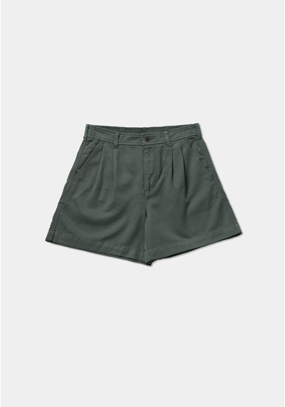 Colin's Colins Regular Fit Yüksel Bel Düz Kadın Yeşil Şort Cl1079000 Q1.v2 Duc Duckgreen
