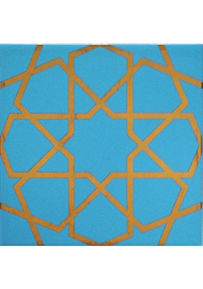Armada Çini 20x20 Cm Sp 89 Turkuaz Metalik Kütahya Çini Karo