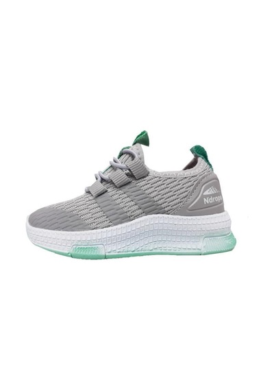 Ndrops 02-22 Bebek Sneakers Aqua Ayakkabı Buz Su Yeşili Gri