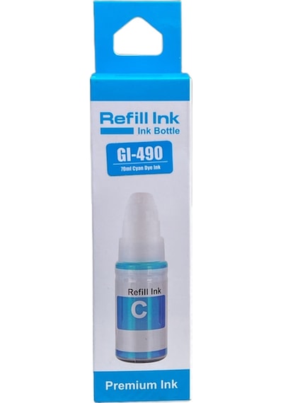 Canon Gı- 490 /pixma G1400-g2400-g3400-g3411- Mavi Renk Mürekkep