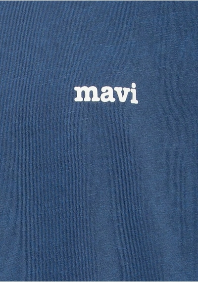 Mavi - Mavi Logo Baskılı Lacivert Tişört 0613346-70718