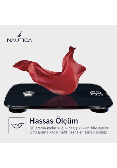 Nautica Classic Collection Plus Vücut Analizli Akıllı Bluetooth Tartı Baskül Yeşil