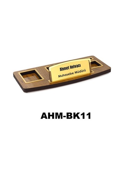 Ahşap Masa İsimliği Bk11