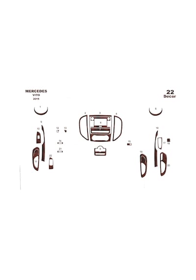 Mercedes Vito Torpido Kaplama 2015 21 Parça Maun