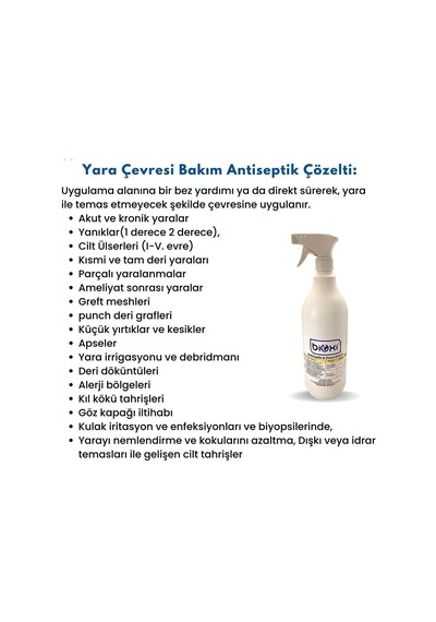 Bioxi Antiseptik &amp Dezenfektan 1 Lt El-cilt Ve Yara Bakım / Hipokloröz Asit Hocl Bazlı
