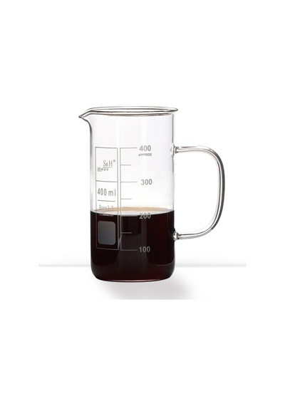 Beher Uzun Form Kulplu 400 Ml Şeffaf