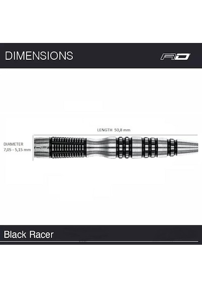 Red Dragon Peter Wright Snakebite Black Racer % 90 Tungsten Çelik Uçlu Dart Oku