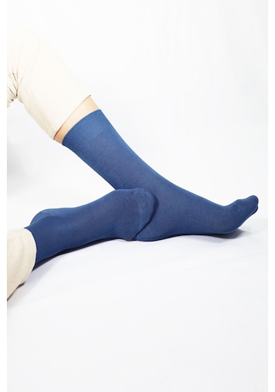 Kral Socks Bambu Erkek Soket Düz Uzun Çorap Klasik Yazlık Dikişsiz 6'lı Premium Set Asorti1