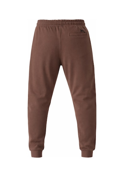 Plus Scorpion Erkek Slim Fit Eşofman Altı Pamuklu Kumaş, Fermuarlı Cepli, Rib Paça Kahverengi
