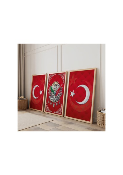 Ahşap Çerçeveli Paris Aşkları Üçlü Ahşap Tablo Seti