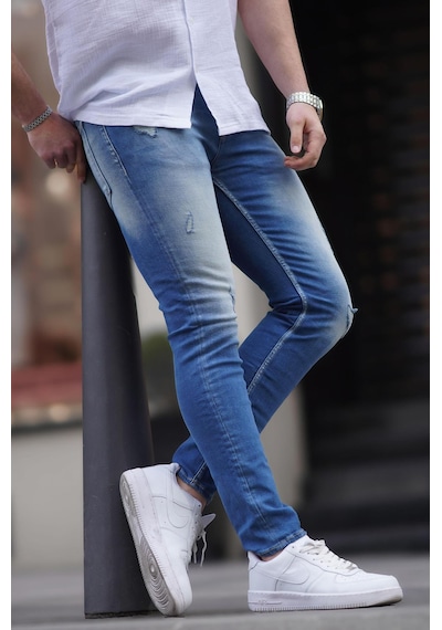 Madmext Mavi Skinny Fit Erkek Jean 5102-mavi Mavi
