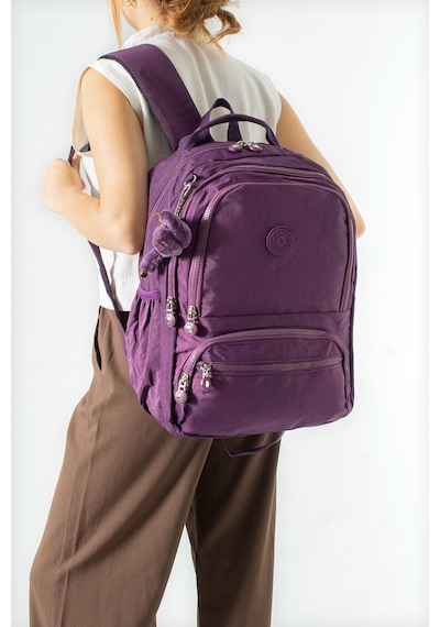 Ultra Hafif Çok Cepli Orta Boy Sırt Çantası Mor Model: 571-3m
