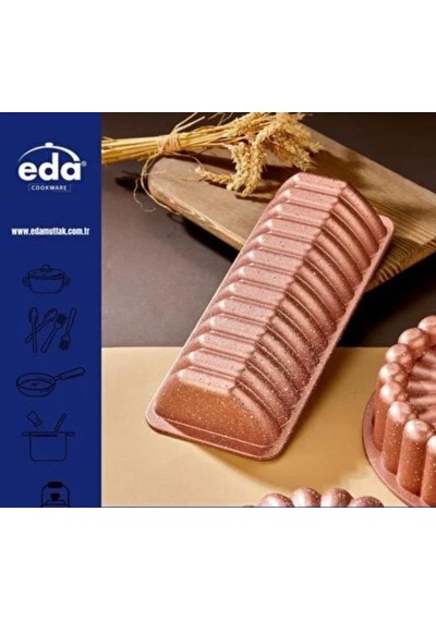 Eda Asya Dilimli Granit Döküm Baton Kek-ekmek Kalıbı Zk-937 Rose