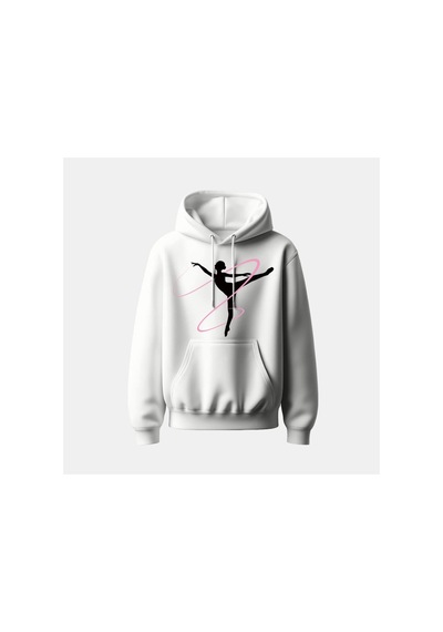 Ada Kostüm Tasarım Gymnastic Girl Basic Sweatshirt beyaz