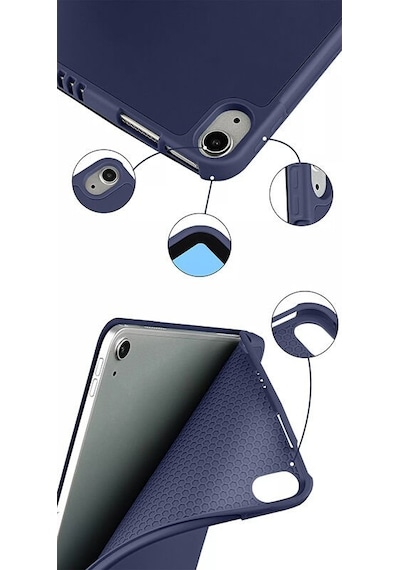 Apple Uyumlu iPad 11.nesil 11 İnç 2025 Kılıf Premium Kalem Bölmeli Uyku Modlu Kapaklı Smart Case Kapaklı Kılıf