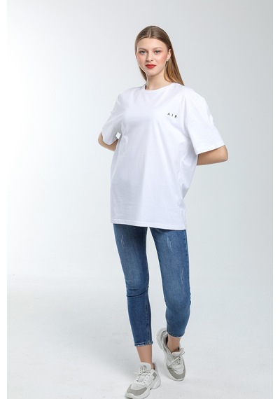 Süperlife Kadın Bisiklet Yaka Regular Fit Baskılı Tişort Spr21yk23 Beyaz Süperlife Kadın Bisiklet Yaka Regular Fit Baskılı Tişort Spr21yk23 Beyaz