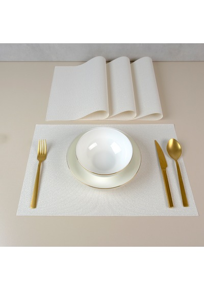Maxstyle Reflect Whitegild 4 Parça Amerikan Servis 30x45 Cm Renkli