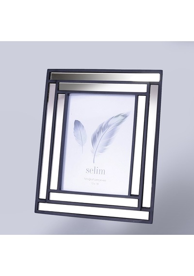 Selim 13 x 18 CM Lara Aynalı Çerçeve Siyah
