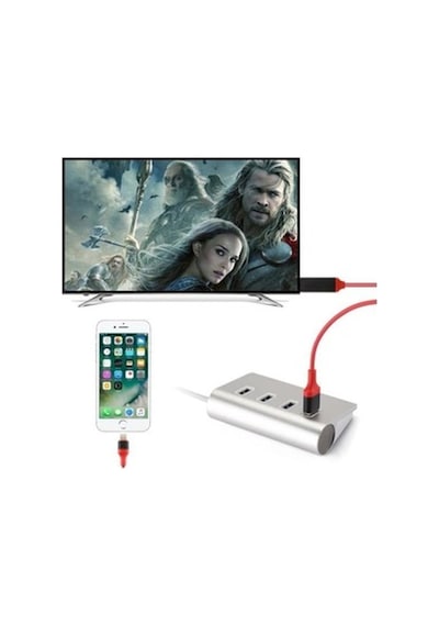 Hdmı Hdtv Cep Telefonu Tv Görüntü Aktarma Kablosu -2 Metre (287904046)