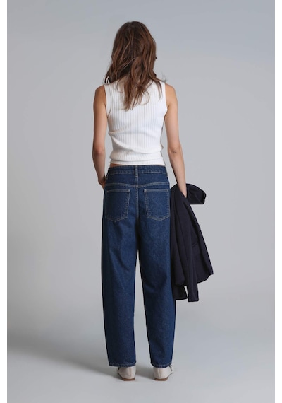 Lufian Lotus Kadın Denim Koyu Mavi Koyu Mavi 122200002100310 Koyu Mavi