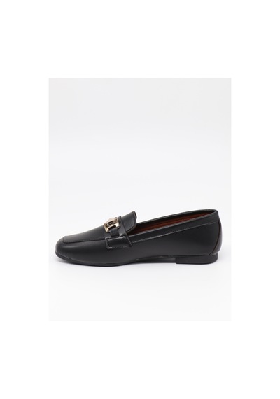 Nesilshoes Nesil Shoes Ypr C07 Siyah Tokalı Kadın Babet
