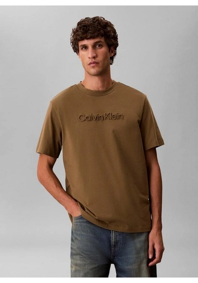 Calvin Klein Lv04lf811gvfb 20s Eu Wholesale Sportswear Grap Erkek Tişört Kahverengi