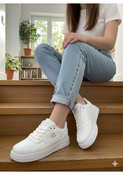 Fort 2081 Best Rahat Hafif Sneaker Ayakkabı Beyaz