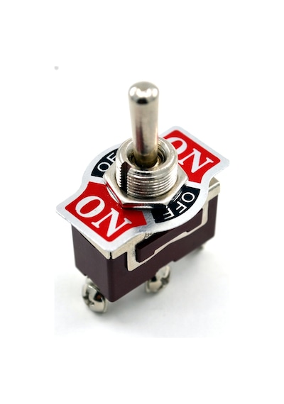 Toggle Switch 1-0-2 Metal Anahtar 3 Pin 12v-220v