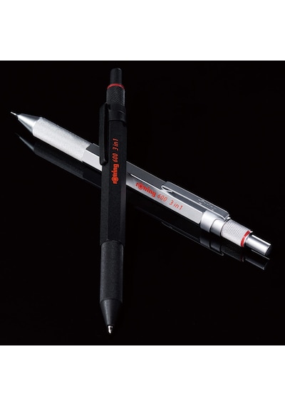 Rotring 600 3'ü Bir Arada, Gümüş .