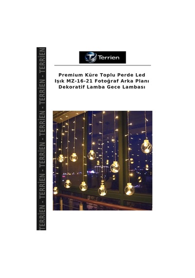 Premium Küre Toplu Perde Led Işık Mz-16-21 Fotoğraf Arka Planı Dekoratif Lamba Gece Lambası Çok Renkli
