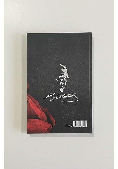 2026 Atatürk Ajanda Premium Sert Kapak Özel Baskı 17x24 Cm Lastikli Ajanda Atatürk Kapaklı Beyaz Ofs907ata