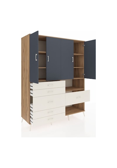 Kronos Gardrop 7 Raflı 6 Çekmeceli 4 Kapaklı 176x59x221 Çam-antrasit/aytaşı Antrasit/aytaşı Kronos Gardrop 7 Raflı 6 Çekmeceli 4 Kapaklı 176x59x221 Çam-antrasit/aytaşı Antrasit/aytaşı