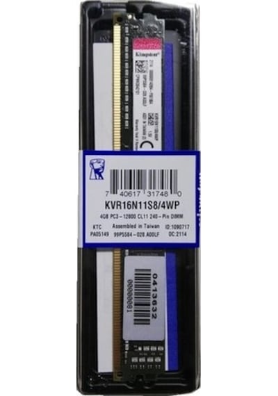 Kingston KVR16N11S8/4WP 4 GB DDR3 1600 MHz CL11 Ram