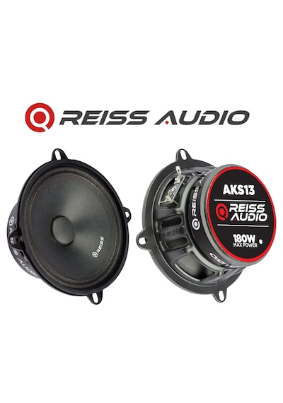 Rs-aks13 Çifti 360wat-180w Rms Deprem Serisi 13 Cm Oto Midrange Hoparlör Metal Kapaklı