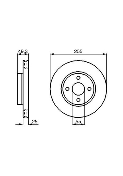 Toyota Corolla Uyumlu 1.6 2002-2007 Bosch Ön Disk 2 Adet