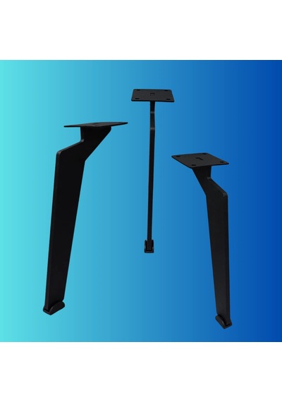 20 Cm Metal Tabanca Ayak Koltuk Ayağı Mobilya Ayağı Ünite Ayağı Konsol Ayağı Puf Berjer Ayağı Siyah