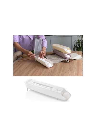 Yumurta Saklama Kabı Buzdolabı Düzenleme Kabı Yumurta O Çok Renkli