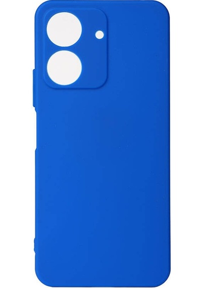 Kilifone - Xiaomi Uyumlu Redmi 13c - Kılıf Mat Soft Esnek Biye Silikon - Mavi