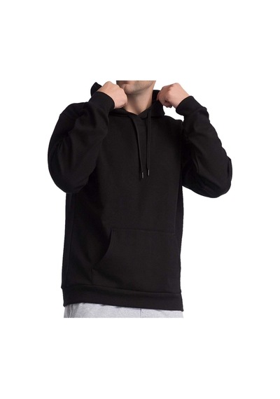Unisex Oversize Kapüşonlu Sweatshirt Siyah