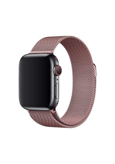 E2M Apple Uyumlu  Watch 42-44MM KRD-01 METAL HASIR ROZE ALTIN KORDON