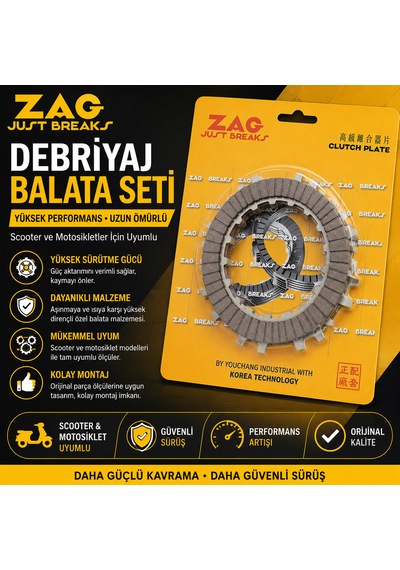 Cup 100 Debriyaj Balata Takımı 3 Parça