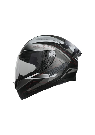 Beon B-507 FF05  Full Face Motosiklet Kaskı Beyaz Gri Siyah
