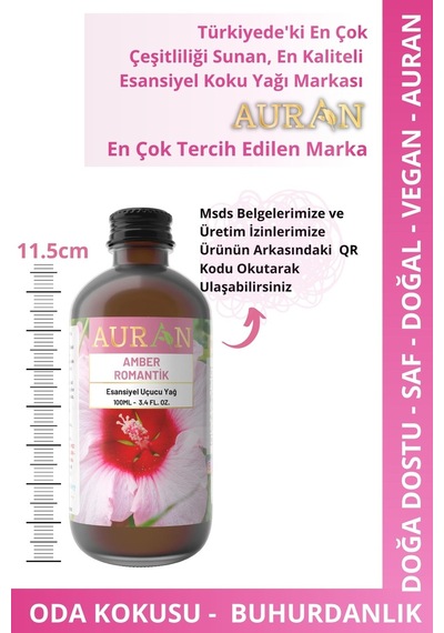 Auran Misk & Gül Esansiyel Uçucu Yağı 100 ML Auran Misk & Gül Esansiyel Uçucu Yağı 100 ML