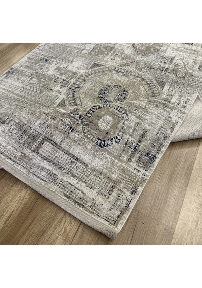 Luxess Halı Roma 1129 Gri Krem Modern Salon Halısı Gri Krem