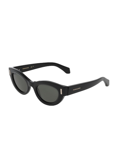 Salvatore Ferragamo Sf 2062se 001 49 Kadın Cat Eye Siyah Kemik Güneş Gözlüğü Siyah