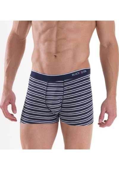 Blackspade Erkek Boxer 2Li Paket Stripes 9551 - Lacivert
