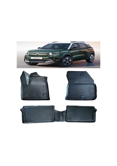 Rizline Citroen C3 Aircross Elektrikli 2024 Ve Sonrası 3d Havuzlu Paspas Siyah