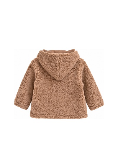 Overdo Kids Bebek Welsoft Peluş Ceket Bej