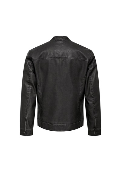 Only & Sons Onsmike Pu Racer Jacket Antrasit Erkek Ceket 22012339