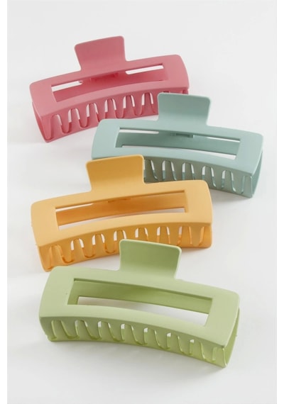 Dikdörtgen Renkli Mandal Toka 12 Cm Çok Renkli
